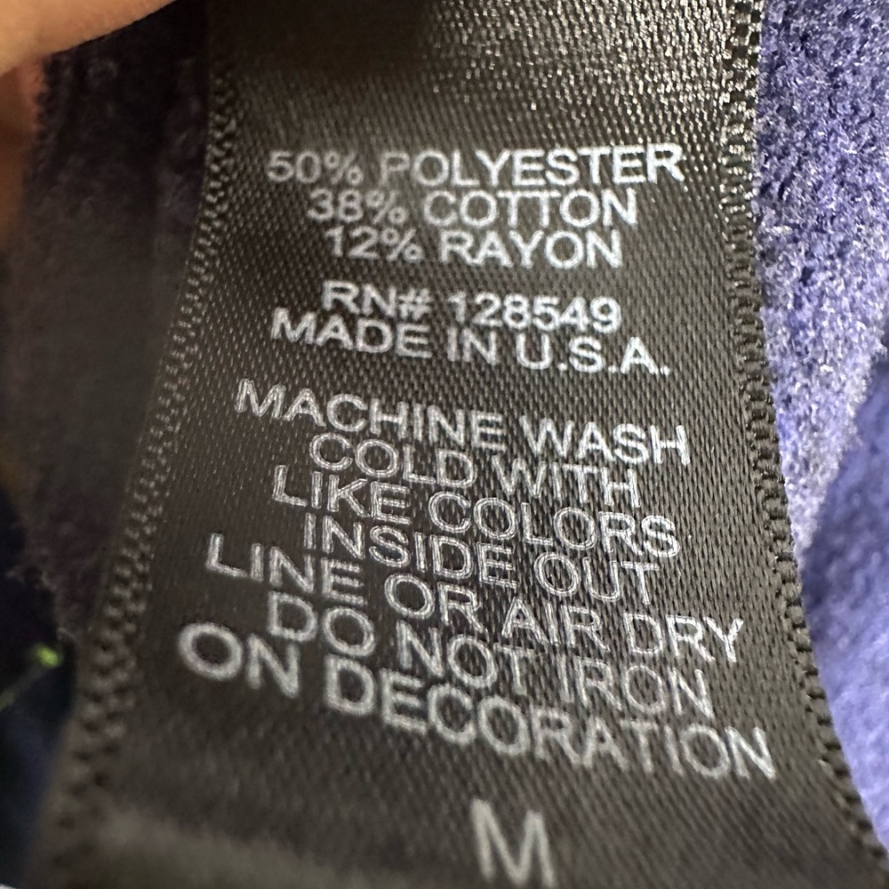 Aviator Nation Dark Blue Hoodie with Colorful Stripes. Men’s Medium - Picture 5 of 7